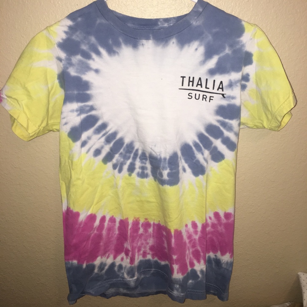 Thalia surf California t shirt tie dye